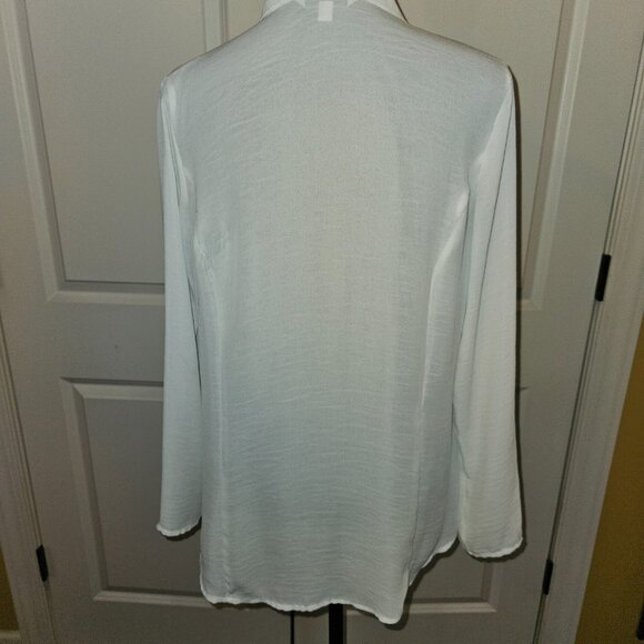 CAbi White Blouse with Cut Outs in Sleeves - Picture 5 of 6